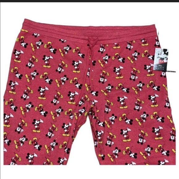 Mickey Mouse Joggers Sweatpants Drawstring Tapered - Picture 11 of 11